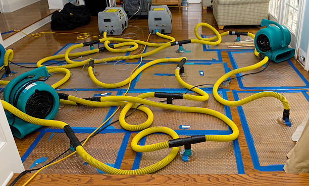 Professional Storm Water Damage Restoration technician working in Olmsted Falls, OH